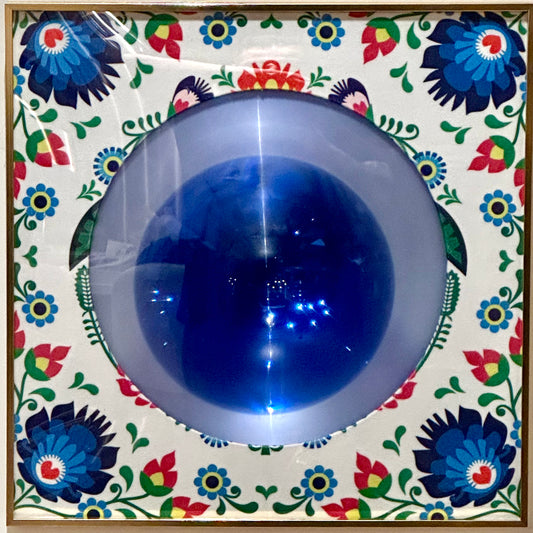 Spirit Orb Folk Print/ Blue Chrome - Maks Simone