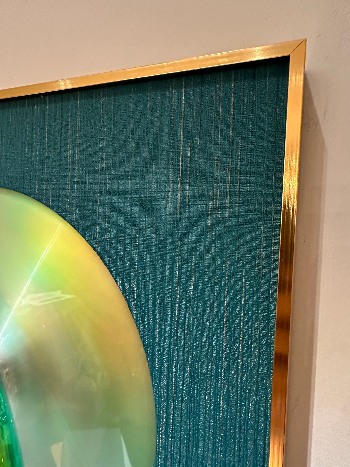 Spirit Orb Teal Gold Fabric / Fire - Maks Simone